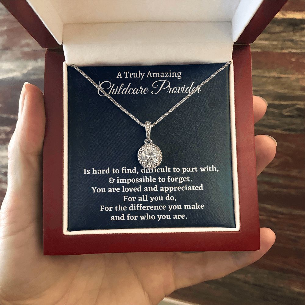A Truly Amazing Childcare Provider Gift, Eternal Hope Necklace, Appreciation Gift For A Childcare Provider, Jewelry Gift For Women, Christmas Gift.