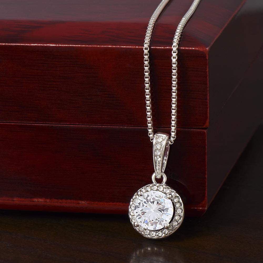To My Mother-In-Love Eternal Hope Necklace, Birthday Gift For My Mother-In-Love, Birthday Gift For Husband's Mom, Mothers Day Gift, Wedding Anniversary Gift, From Daughter-In-Love.