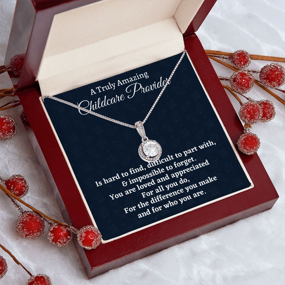 A Truly Amazing Childcare Provider Gift, Eternal Hope Necklace, Appreciation Gift For A Childcare Provider, Jewelry Gift For Women, Christmas Gift.
