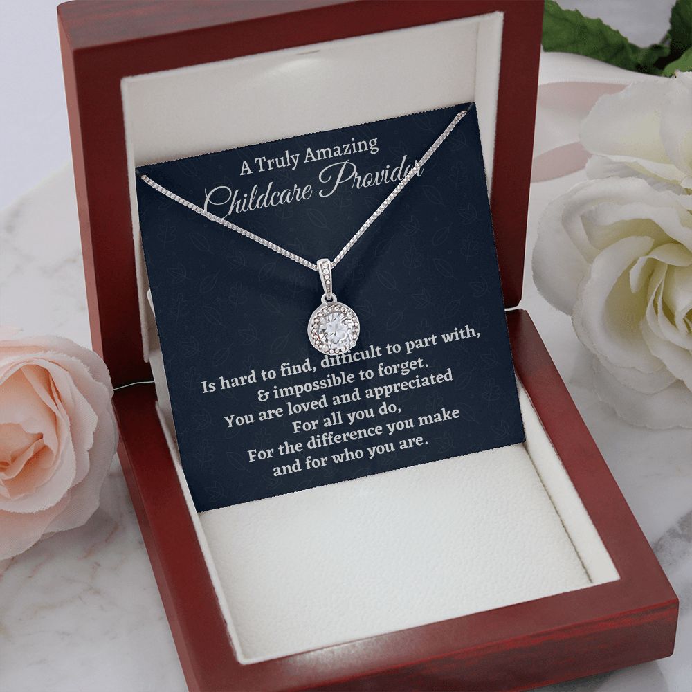 A Truly Amazing Childcare Provider Gift, Eternal Hope Necklace, Appreciation Gift For A Childcare Provider, Jewelry Gift For Women, Christmas Gift.