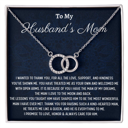 To My Husbands Mom Necklace Gift, Mother's Day Gift, Christmas Gift for Husband's Mom Gift, Mother-In Law Gift