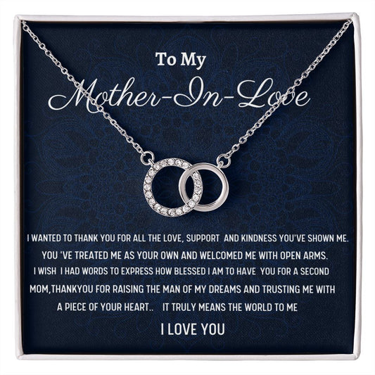 To My Mother-In-Love  Necklace, Birthday Gift For Mother-In- Love, Husband's Mom Gift, Wedding Anniversary Gift, Women Gift, Meaningful Gift,  Retirement Gift From Daughter In Law.