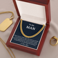 To My Man Cuban Link Chain, Birthday or Anniversary Gift for Him, Christmas Gift, Gift For Him