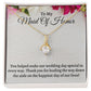 To My Maid Of Honor Alluring Beauty Necklace, Wedding Anniversary Gift, Meaningful Gift, Birthday Gift For Her, Appreciation Gift.