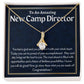 To An Amazing New Camp Director  Alluring Beauty Necklace, New Camp Director Appreciation Gift, Congratulations Gift For Her, Meaningful Jewelry.