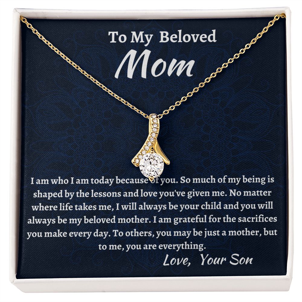 To My Mom, Love Your Son Knot Necklace – KMoneyTime