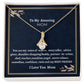 To My Amazing Mom Alluring Beauty Necklace, Birthday Gift For Amazing Mom, Daughter To Mother Gift, Women Jewelry, Mothers Day Gift.
