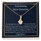 To An Amazing New Dentist Alluring Beauty Necklace, New Dentist Necklace, Graduation Gift For Her, Meaningful Gift, Women Jewelry.
