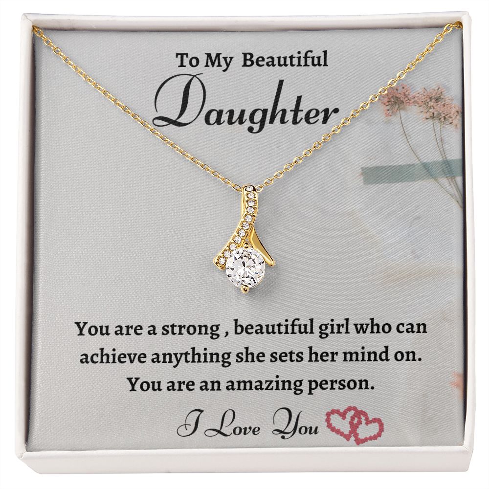 To My Beautiful Daughter | Interlocking Hearts necklace – You In Mind Store