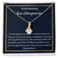 To An Amazing New  Chiropractor Alluring Beauty Necklace, New Chiropractor Congratulations Gift, Profession Gifts , Jewelry Gift For Her.
