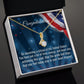 Lovely Petit Necklace, Congratulations On Becoming A Citizen Necklace