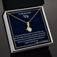 To My Beautiful Wife Alluring Beauty Necklace, Anniversary Gift For Her, Husband To Wife Gift, Valentine Jewelry Gift For Her, I Love You
