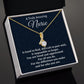 To A Truly Amazing Nurse, Alluring Beauty Necklace, Appreciation Gift For Nurse Mom, Mothers Day Gift, Christmas Gift, Women Jewelry, From Proud Son.