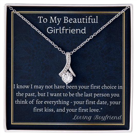 To My Beautiful Girlfriend Alluring Beauty Necklace, Valentine Jewelry Gift, Anniversary Gift, Romantic Gift For Girlfriend, I love You, Gift For Her