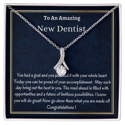 To An Amazing New Dentist Alluring Beauty Necklace, New Dentist Necklace, Graduation Gift For Her, Meaningful Gift, Women Jewelry.