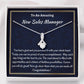 To An Amazing New Sales Manager, Alluring Beauty Necklace, New Sales Manager Gift, Congratulations Gift, Meaningful Jewelry, Unique Gift For Her.