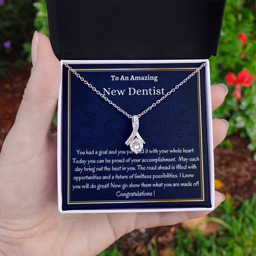 To An Amazing New Dentist Alluring Beauty Necklace, New Dentist Necklace, Graduation Gift For Her, Meaningful Gift, Women Jewelry.
