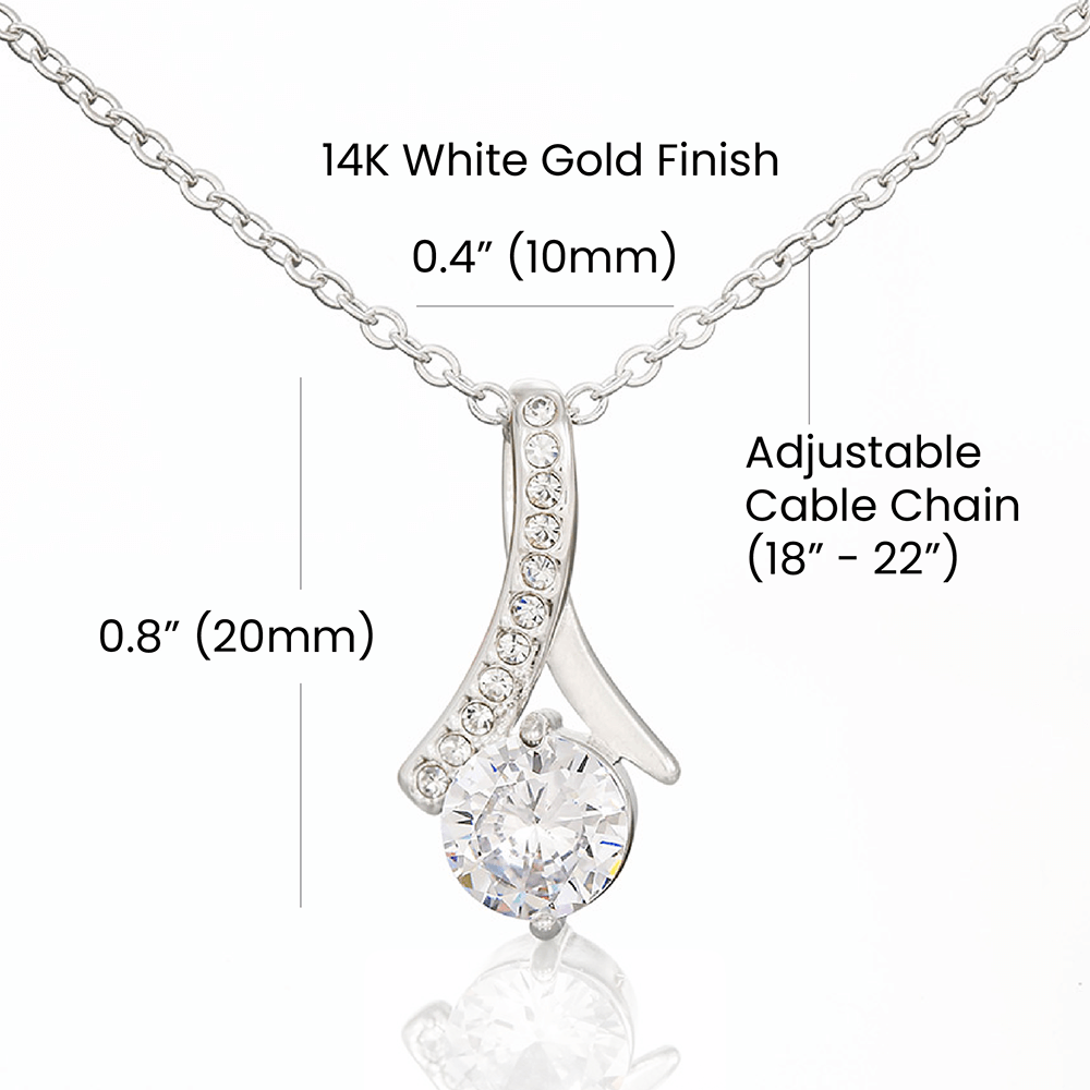To My Mother-In-Love Alluring Beauty Necklace, Birthday Gift For My Mother-In-Love, Birthday Gift For Husband's Mom, Mothers Day Gift, From Daughter-In-Love.
