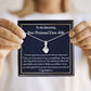 To An Amazing New Personal Care Aide Alluring Beauty Necklace, New Personal Care Aide Gift, Appreciation Jewelry Gift, Meaningful Gift, Unique Jewelry Gift,