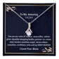 To My Amazing Mom Alluring Beauty Necklace, Birthday Gift For Amazing Mom, Daughter To Mother Gift, Women Jewelry, Mothers Day Gift.