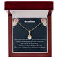 To My Grandma Alluring Beauty Necklace, Easter Holiday Gift For Grandmother, Birthday Gift For Amazing Grandmother, Christmas Gift, Thanksgiving Gift.
