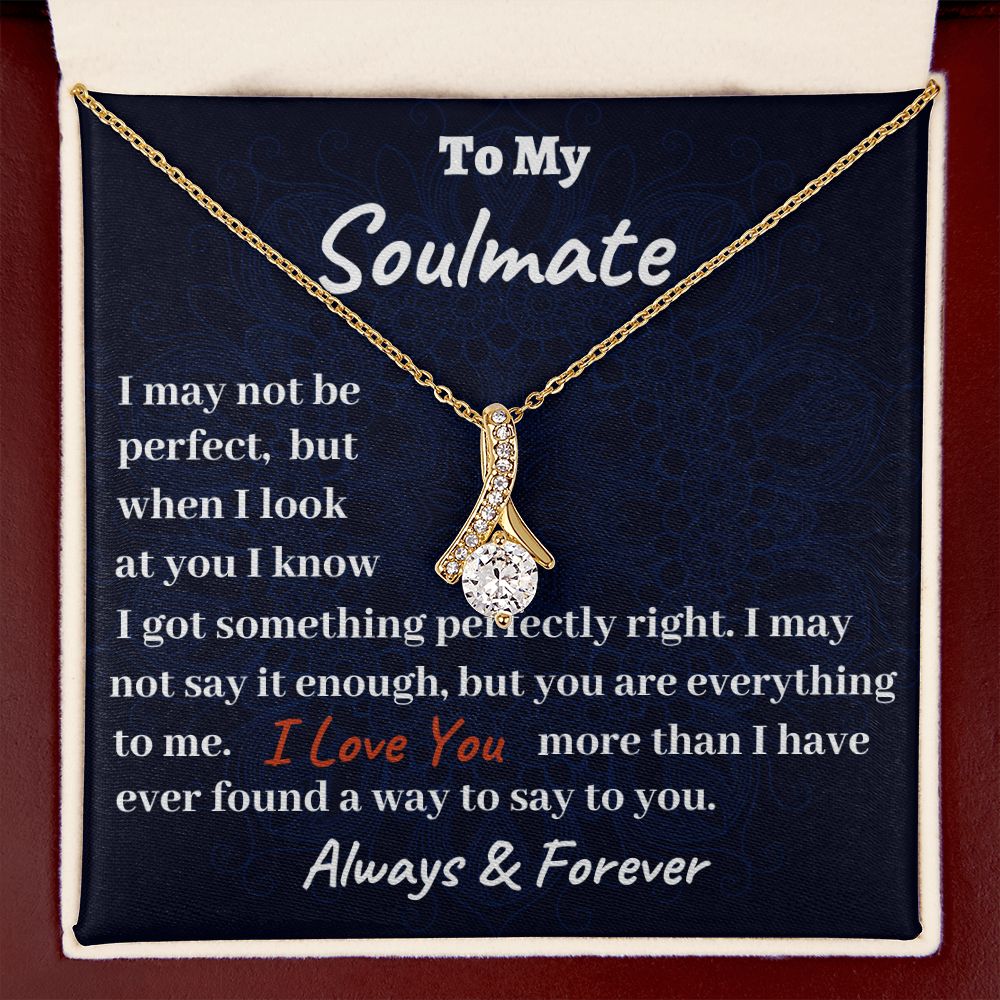 To My Soulmate Alluring Beauty Necklace, If You're a bird i'm a bird, Gift For Wife, Girlfriend, Lover, Friend,  Anniversary Gift, Christmas Gift, Valentine Jewelry Gift For Her, I Love You
