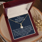 To My Amazing Bonus Daughter, Alluring Beauty Necklace Gift For Her, Christmas Gift From Loving Bonus Mom, Meaningful Gift