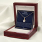 To My Soulmate Alluring Beauty Necklace, Anniversary Gift, Sentimental Gift, Soulmate Jewelry Gift, Valentine's Day Gift.