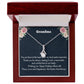 To My Grandma Alluring Beauty Necklace, Easter Holiday Gift For Grandmother, Birthday Gift For Amazing Grandmother, Christmas Gift, Thanksgiving Gift.