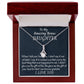 To My Amazing Bonus Daughter, Alluring Beauty Necklace Gift For Her, Christmas Gift From Loving Bonus Mom, Meaningful Gift
