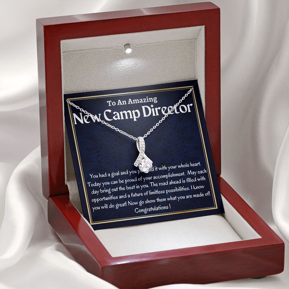 To An Amazing New Camp Director  Alluring Beauty Necklace, New Camp Director Appreciation Gift, Congratulations Gift For Her, Meaningful Jewelry.