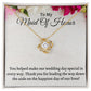 To My Maid Of Honor Love Knot Necklace, Wedding Anniversary Gift, Meaningful Gift, Birthday Gift For Her, Appreciation Gift.