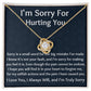 I'm Sorry Love Knot Necklace, Apology  Jewelry For Amazing Wife, Wedding Anniversary Gift For Her, I Am Sorry Love