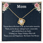 To My  Mom Love Knot Necklace, Easter Holiday Gift For Mom, Birthday Gift For Amazing Mom, Appreciation Gift, Thanksgiving Gift.