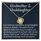 Godmother & Goddaughter, Love Knot Necklace, Birthday Gift For Her, Sweet Sixteen Jewelry, From Loving Godmother.