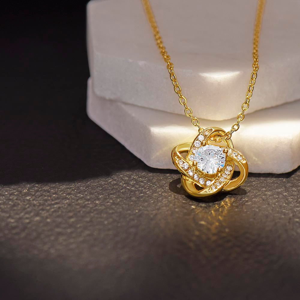 I'm Sorry Love Knot Necklace, Apology  Jewelry For Amazing Wife, Wedding Anniversary Gift For Her, I Am Sorry Love