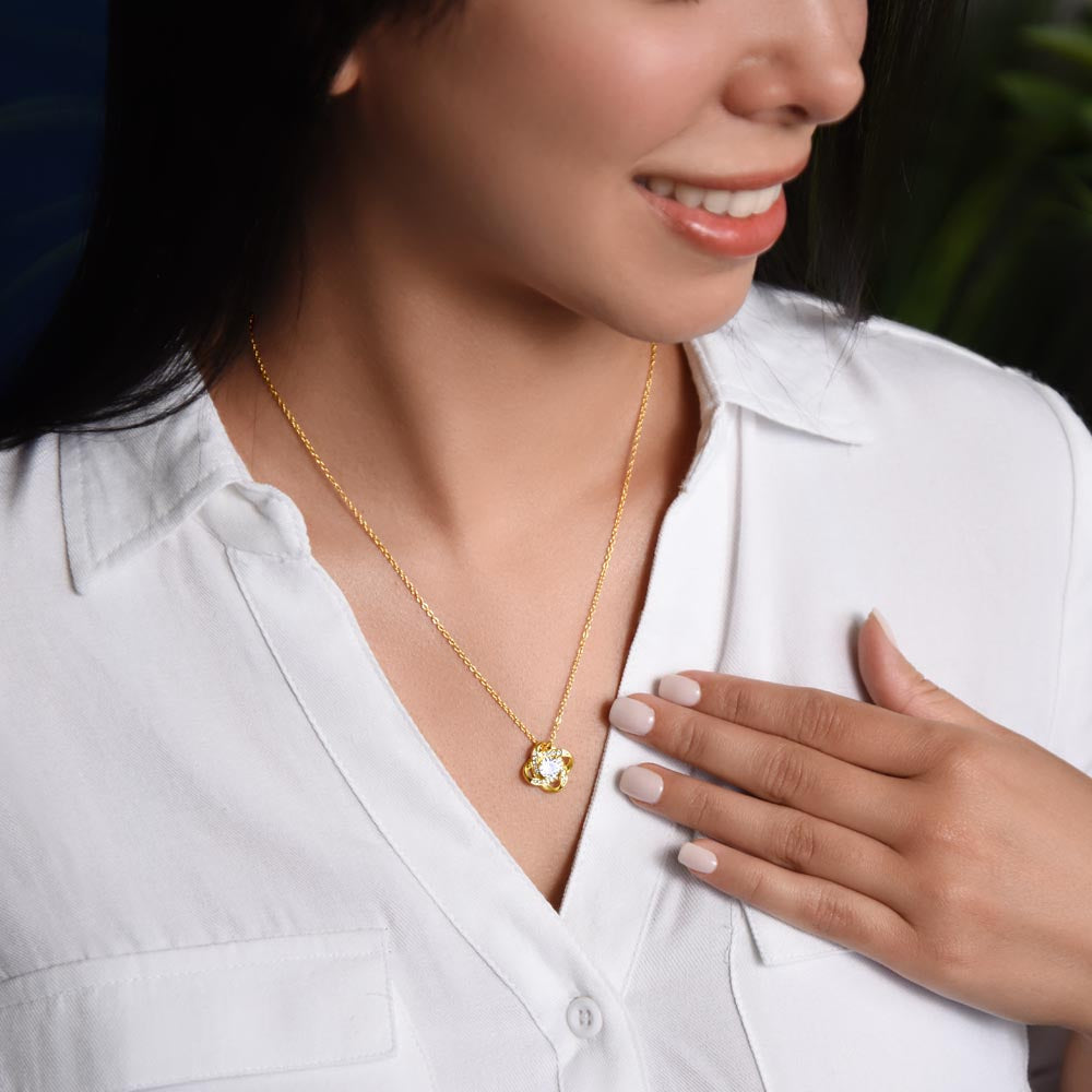 Citizenship Gift Love Knot Necklace