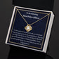 To An Amazing New Police Officer Love Knot Necklace, New Police Graduation Gift, Police Academy Grad, Meaningful Gift,  Women Jewelry