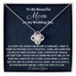 To My Beautiful Mom, Love Knot Necklace, Wedding Gift From Bride, Wedding Gift Jewelry, Gift From Daughter, Appreciation Gift, Bride To Mom Gift.