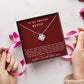 To My Amazing Bestie Love Knot Necklace, Valentine;s Day Gift For Her, Best Friend's Valentine Gift, Sentimental Gift, To My Amazing Bestie.