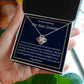 To An Amazing New Data Scientist Love Knot Necklace, Congrats Grad 2022, Congratulations Gift For Her, New Data Scientist Jewelry Gift, Meaningful Gift.