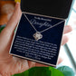 Ready To My Beautiful Daughter, Love Knot Necklace, Christmas Gift, Meaningful Gift, Birthday Gift, From Loving Mom, I Love You.