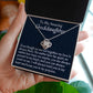 To My Amazing Goddaughter, Love Knot Necklace, Meaningful Gift, Christmas Gift, From Loving  Godmother.