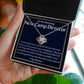 To An Amazing New Camp Director Love Knot Necklace, New Camp Director Appreciation Gift, Congratulations Gift For Her, Meaningful Jewelry.