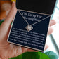 I'm Sorry Love Knot Necklace, Apology  Jewelry For Amazing Wife, Wedding Anniversary Gift For Her, I Am Sorry Love