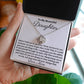 To My Beautiful Daughter, Love Knot Necklace, Christmas Gift, Meaningful Gift, Birthday Gift, From Loving Mom,