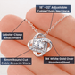 To An Amazing New Dentist Love Knot Necklace, New Dentist Necklace, Graduation Gift For Her, Meaningful Gift, Women Jewelry.