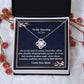 To My Amazing Mom Love Knot Necklace, Birthday Gift For Amazing Mom, Daughter To Mother Jewelry, Mothers Day Gift, Unique Message Gift, Women jewelry.