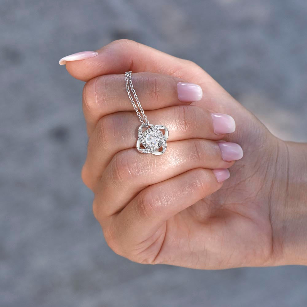 To My Wonderful Mom Love Knot Necklace, Mom's Birthday Gift,  Mothers Day Gift For A Wonderful Mom, Son To Mother Gift, Daughter To Mother Gift, Appreciation Gift For  a Wonderful Mom.