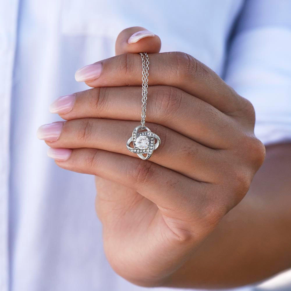 To An Amazing New Chiropractor Love Knot Necklace, New Chiropractor Congratulations Gift, Profession Gift ,Jewelry Gift For Her.